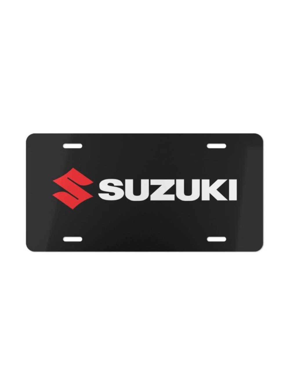 Suzuki Motor Sports Racing Logo Vanity License Plate Rider Style Tag USA Made